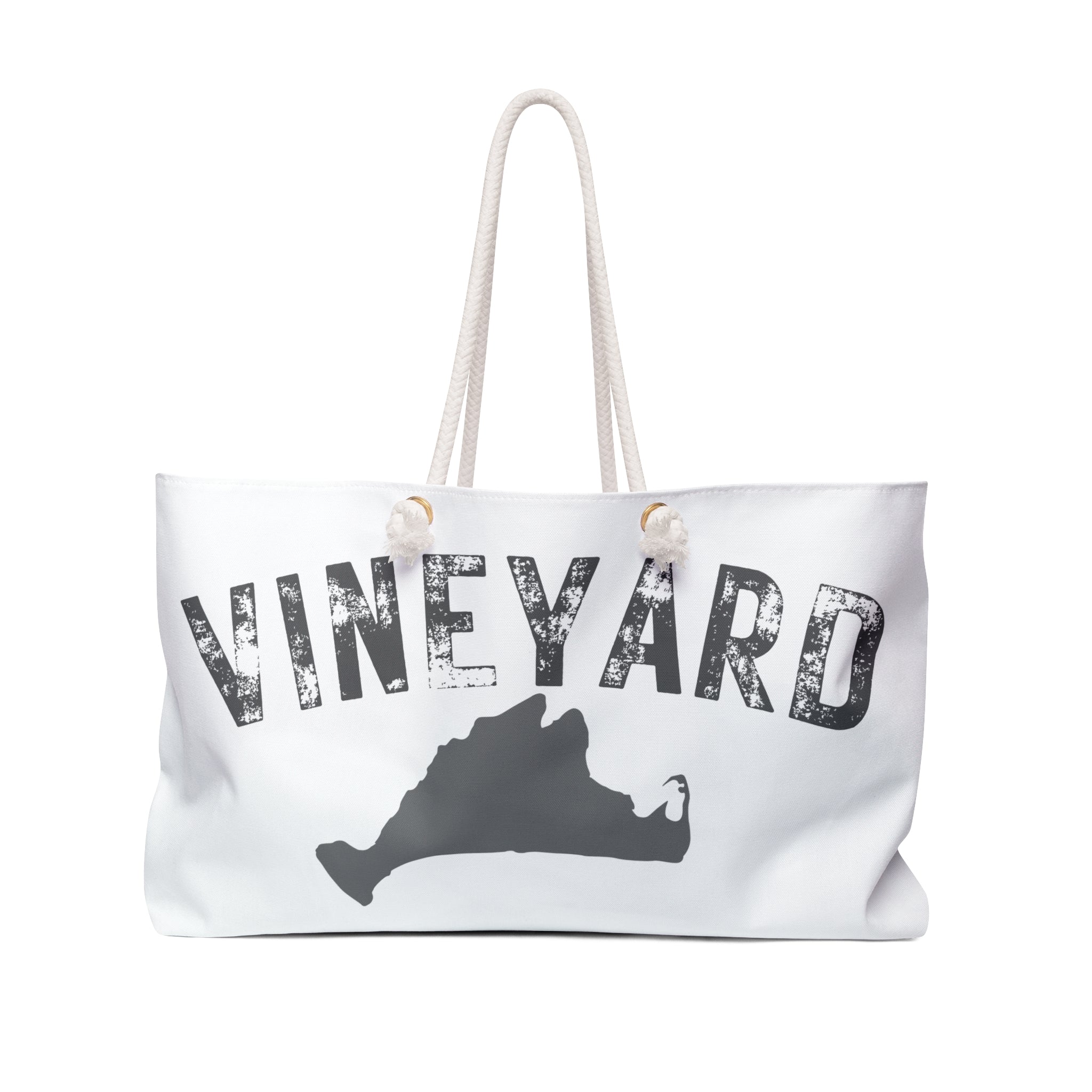 Vineyard Weekender Bag — Vintage Vineyard Tote for Weekend Getaways