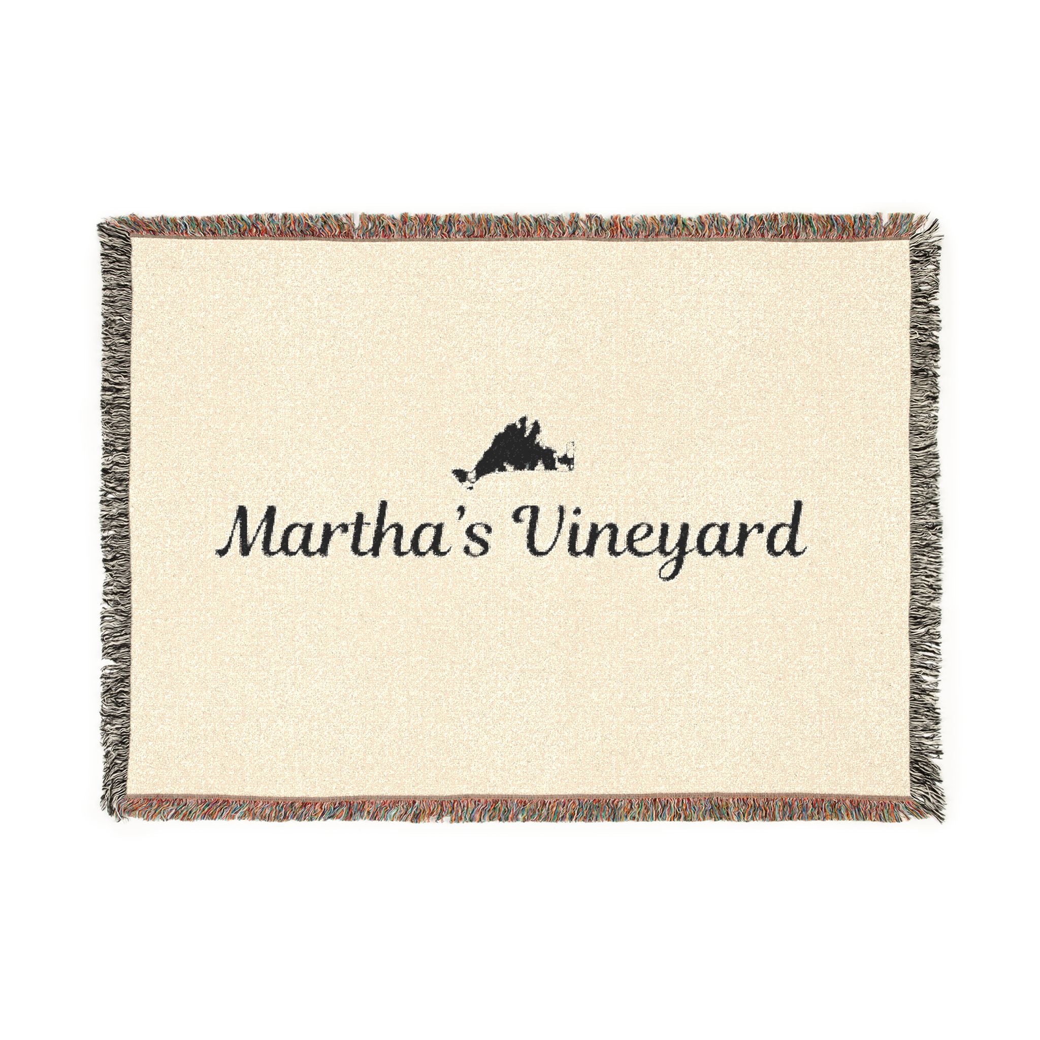 Martha's Vineyard Woven Blanket — Cozy Island Picnic & Throw